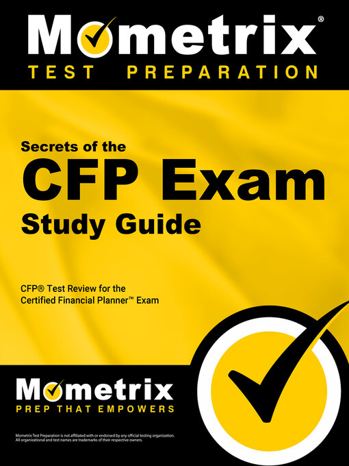 Title details for Secrets of the CFP Exam Study Guide by CFP® Exam Secrets Test Prep Team - Wait list